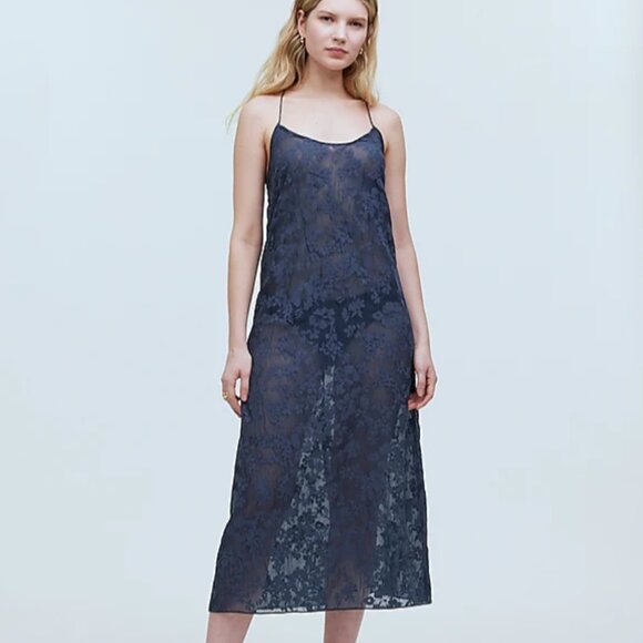 NWT MADEWELL Floral Halter Cover-Up Midi Dress - Picture 1 of 6
